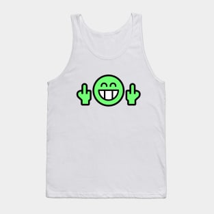 Smiley Emoji cheeky grin (3c) Tank Top